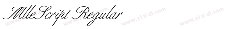 MlleScript Regular字体转换 MlleScript Regular字体转换